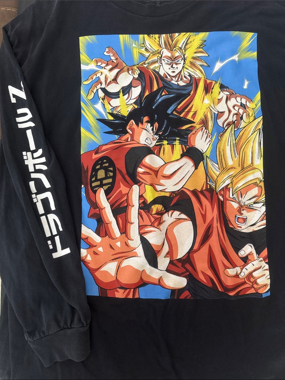 Black Dragon Ball Graphic Long Sleeve Tee